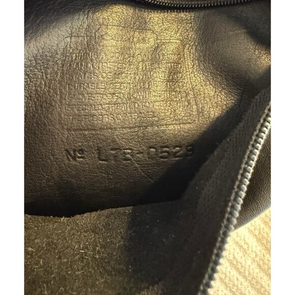 VTG Y2K 90s COACH XL Black Leather Backpack Drawstring Buckle Flap USA 0529 Bag - Picture 4 of 9